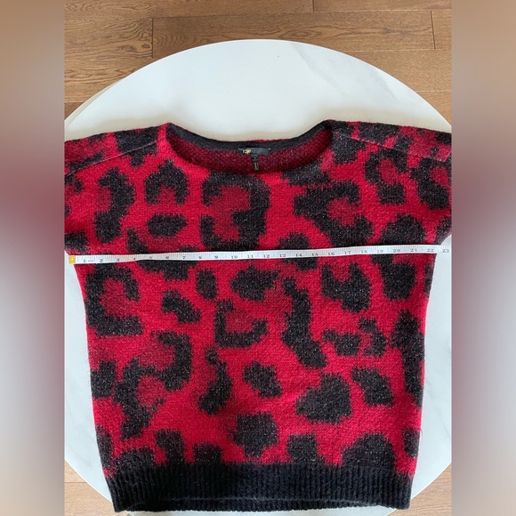 Maje women’s sweater black and red size M made in Italy 28%mohair - Picture 6 of 7